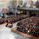 10 December: The King and Queen attend the presentation of the Nobel Peace Prize 2012. (Photo: Heiko Junge / NTB scanpix)